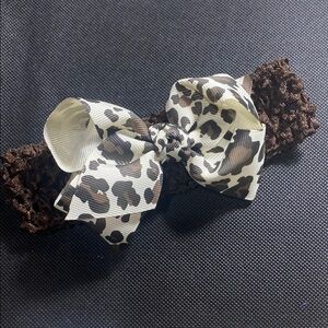 Infant Leopard Print Bow Kids Headband